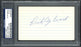 Dick Aylward Autographed 3x5 Index Card Cleveland Indians PSA/DNA #83860328 - RSA