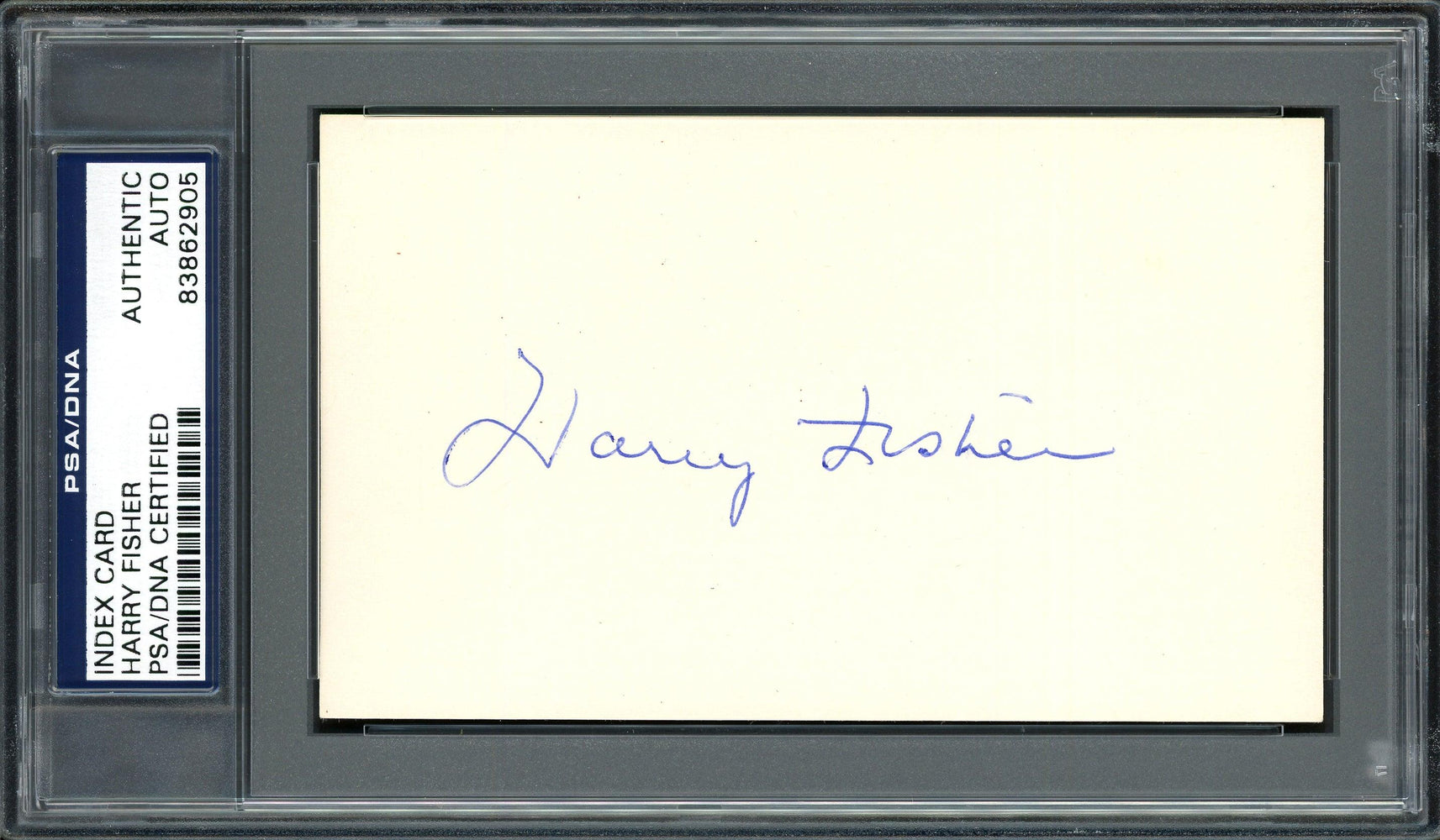 Harry Fisher Autographed 3x5 Index Card Pittsburgh Pirates PSA/DNA #83862905 - RSA