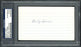 Beryln "Trader" Horne Autographed 3x5 Index Card Chicago Cubs PSA/DNA #83862585 - RSA