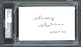 Harley Hotchkiss Autographed 3x5 Index Card Calgary Flames Owner PSA/DNA #83721477 - RSA