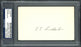 Lester "Les" Sweetland Autographed 3x5 Index Card Philadelphia Phillies, Chicago Cubs PSA/DNA #83862431 - RSA