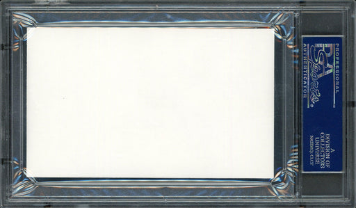 John Thompson Autographed 3x5 Index Card Georgetown University Coach PSA/DNA #83721240 - RSA