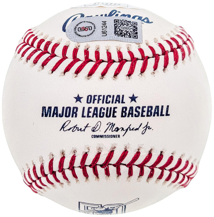 Fernando Tatis Jr. Autographed Official MLB 50th Anniversary Logo Baseball San Diego Padres Full Name JSA #JJ12774 - RSA