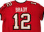 Tampa Bay Buccaneers Tom Brady Autographed Red Nike Vapor Elite Jersey Size 52 Fanatics Holo #B062630 - RSA