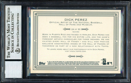 Ichiro Suzuki Autographed 2006 Topps Allen & Ginter Card #24 Seattle Mariners Auto Grade 10 Beckett BAS Stock #189843 - RSA