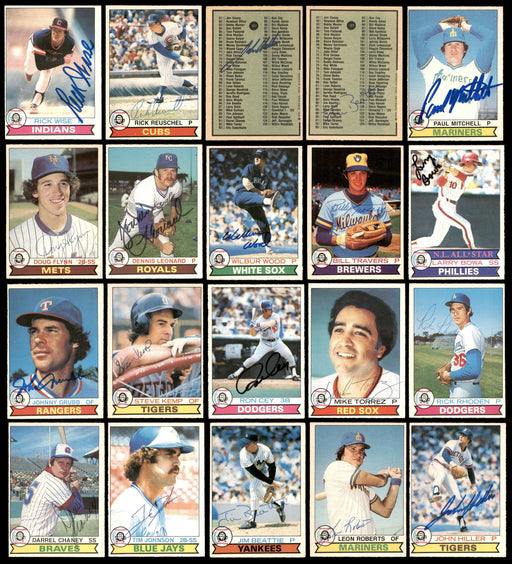 1979 O-Pee-Chee Baseball Autographed Cards Starter Set Lot of 112 SKU #173974 - RSA