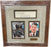 President Ronald Reagan & Jerry Parr dual signed Cut sig Custom Framing w/ Photos- Beckett Review (18x19) - RSA