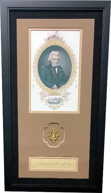 Andrew Jackson’s Certified Strand/Lock Of Hair Custom Framing/Photo- 12X21.5- Manuscript Society Louis Mushro COA - RSA