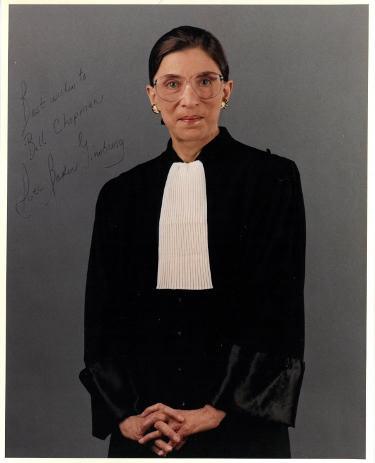 Ruth Bader Ginsburg hand signed Supreme Court Justice 8x10 Portrait Judicial Robe Photo – JSA Full LOA (To Bill C/Ultra Rare) - RSA