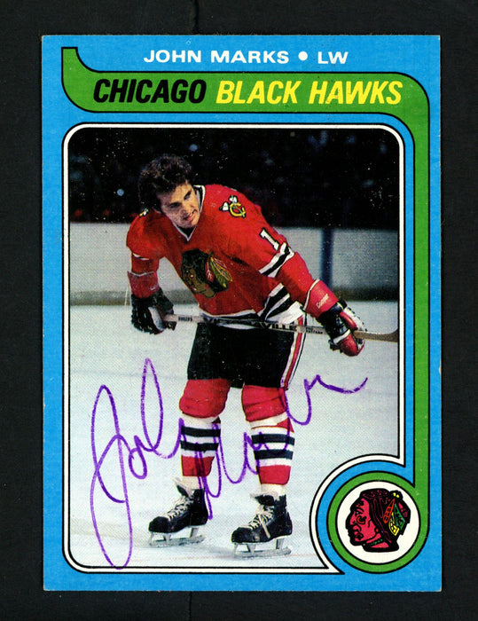 John Marks Autographed 1979-80 Topps Card #16 Chicago Blackhawks SKU #154289 - RSA