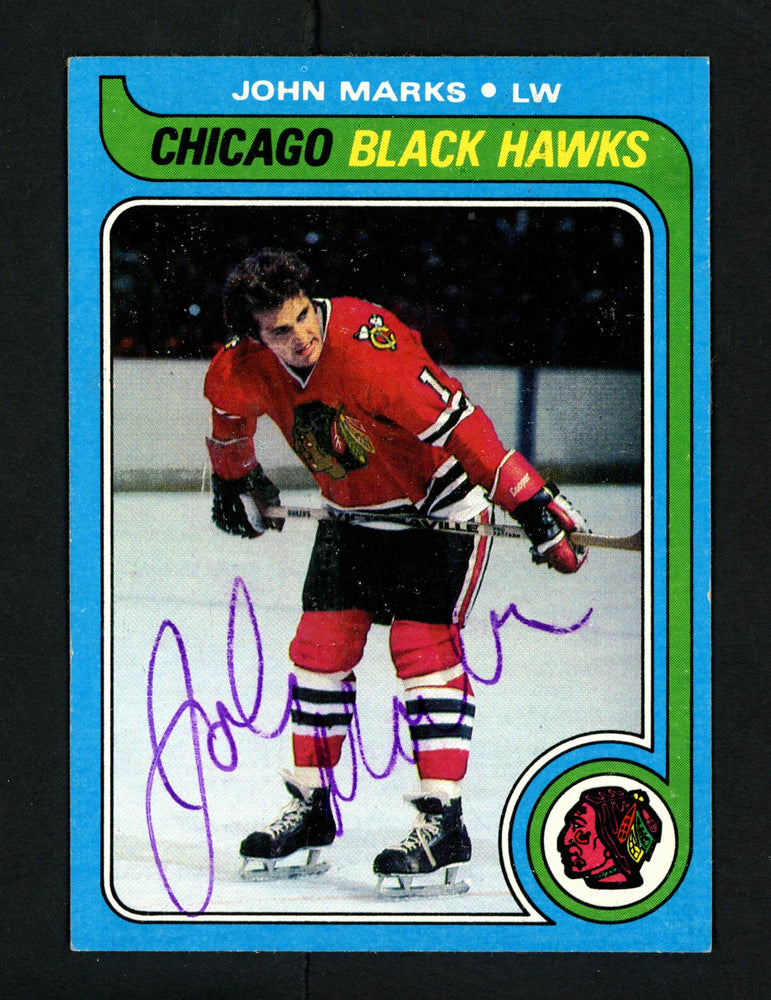 John Marks Autographed 1979-80 Topps Card #16 Chicago Blackhawks SKU #154289 - RSA