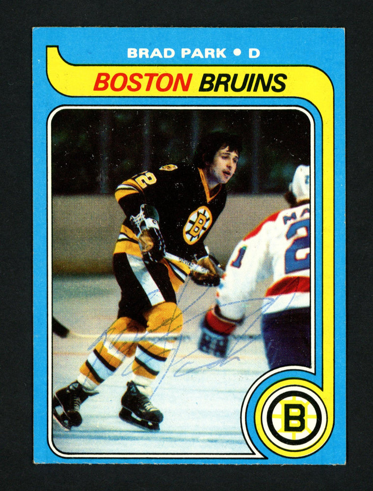 Brad Park Autographed 1979-80 Topps Card #23 Boston Bruins SKU #154290 - RSA