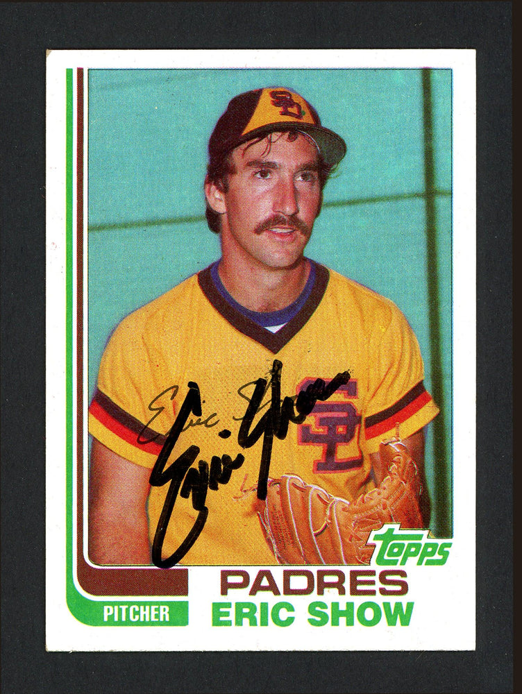 Eric Show Autographed 1982 Topps Traded Rookie Card #106T San Diego Padres SKU #164151 - RSA