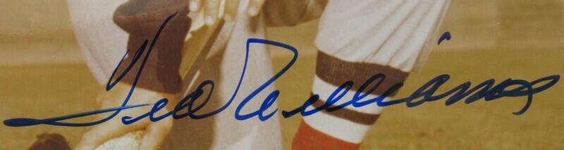 Ted Williams Signed 8x10 Photo JSA YY01230 - RSA