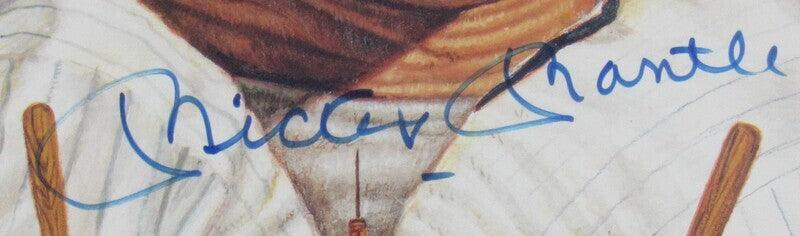 Mickey Mantle Signed Framed 18x24 Poster JSA XX38966 - RSA