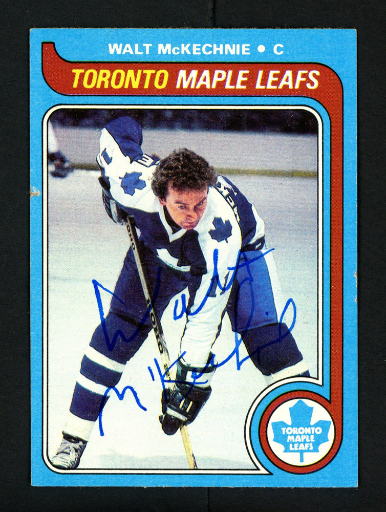 Walt McKechnie Autographed 1979-80 Topps Card #68 Toronto Maple Leafs SKU #154301 - RSA