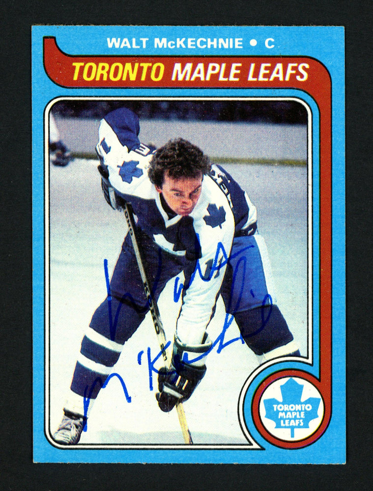 Walt McKechnie Autographed 1979-80 Topps Card #68 Toronto Maple Leafs SKU #154302 - RSA