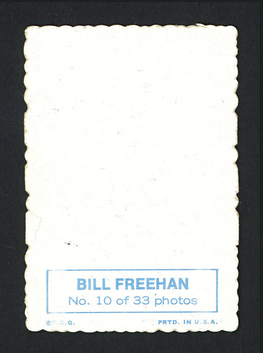 Bill Freehan Autographed 1969 Deckle Edge Topps Card #10 Detroit Tigers SKU #161947 - RSA