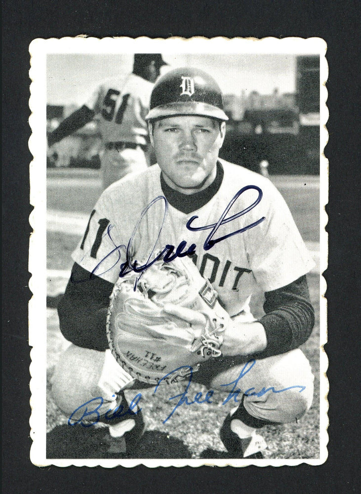 Bill Freehan Autographed 1969 Deckle Edge Topps Card #10 Detroit Tigers SKU #161947 - RSA