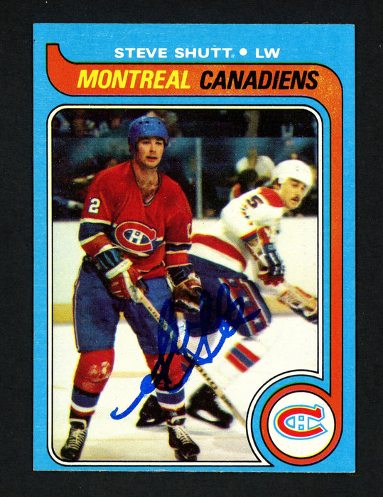 Steve Shutt Autographed 1979-80 Topps Card #90 Montreal Canadiens SKU #154309 - RSA
