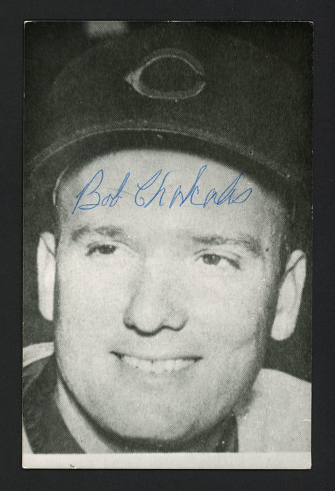 Bob Chakales Autographed 3.5x5.5 Jim Rowe Postcard Cleveland Indians SKU #164878 - RSA