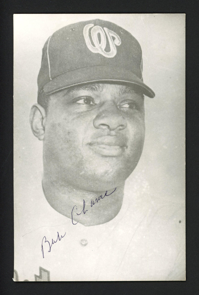 Bob Chance Autographed 3.5x5.5 Jim Rowe Postcard Washington Senators SKU #164879 - RSA