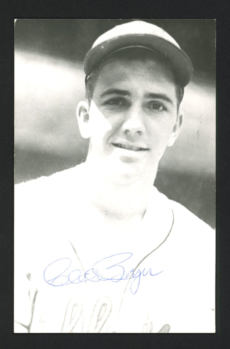 Clete Boyer Autographed 3.5x5.5 Jim Rowe Postcard Kansas City A's SKU #164881 - RSA