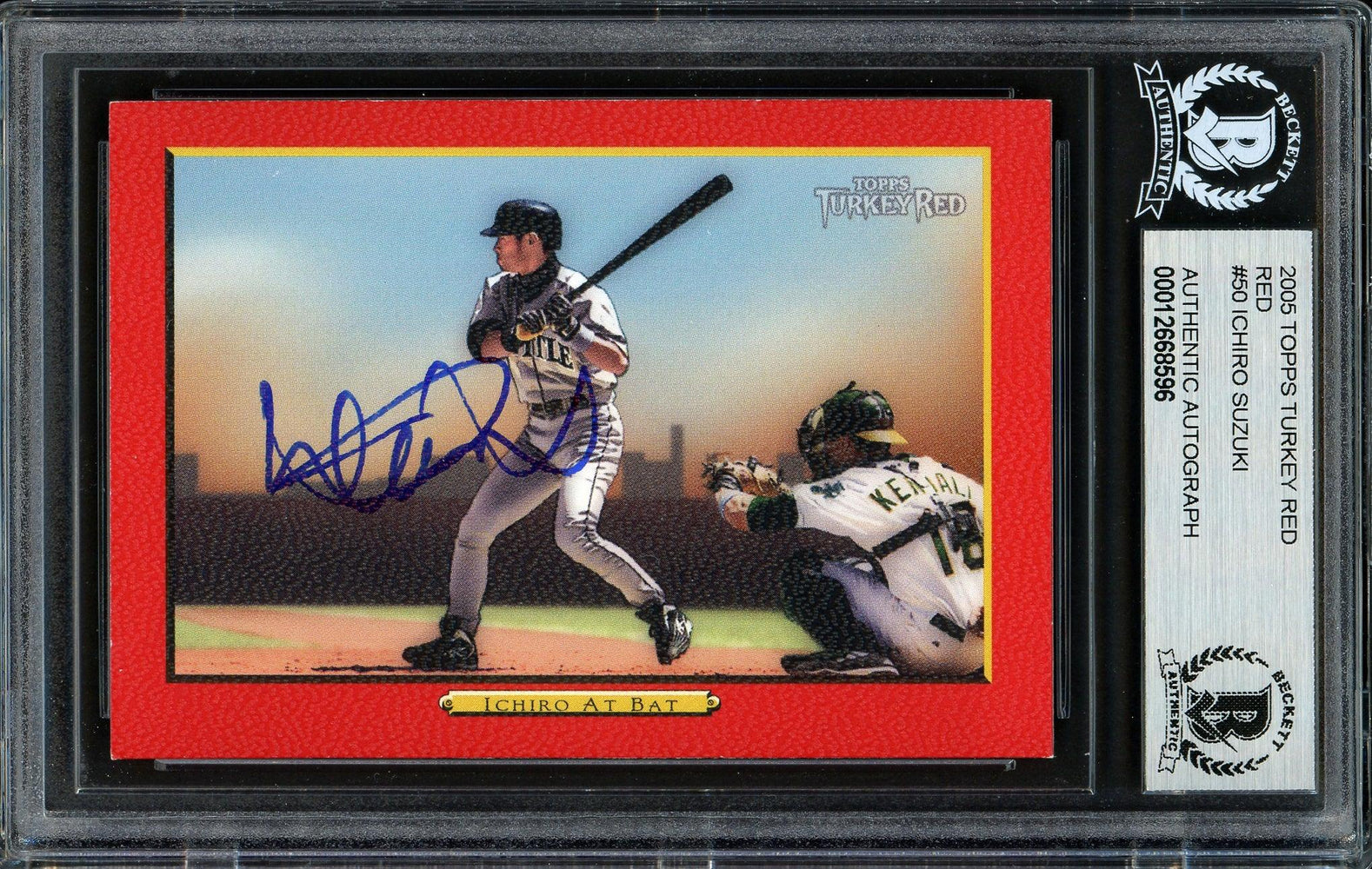 Ichiro Suzuki Autographed 2005 Topps Turkey Red Card #50 Seattle