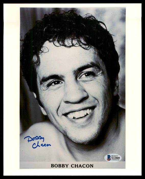 Bobby Chacon Autographed 8x10 Photo Died 2016 Beckett BAS #X12809 - RSA