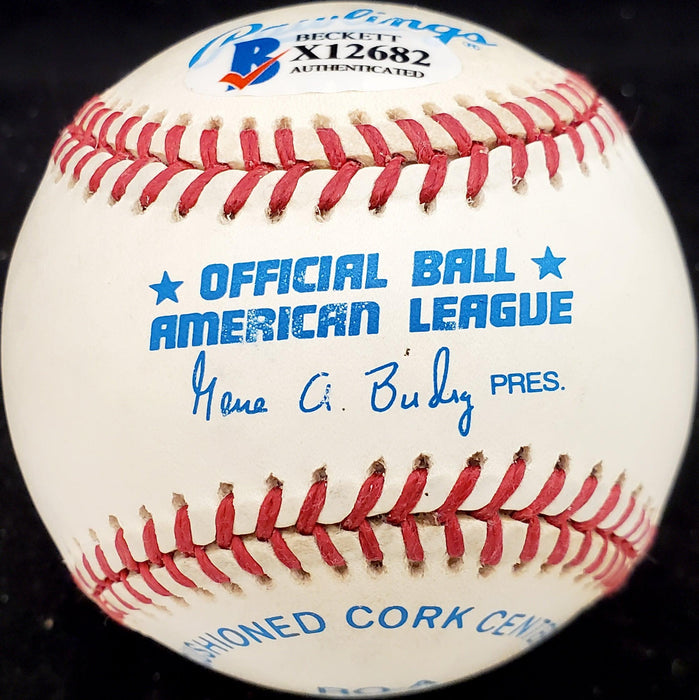 Hideo Nomo Autographed Official AL Baseball Los Angeles Dodgers Beckett BAS #X12682 - RSA