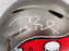 Tom Brady Autographed Tampa Bay Buccaneers Gray Full Size Authentic Speed Helmet Fanatics Holo Stock #202344 - RSA