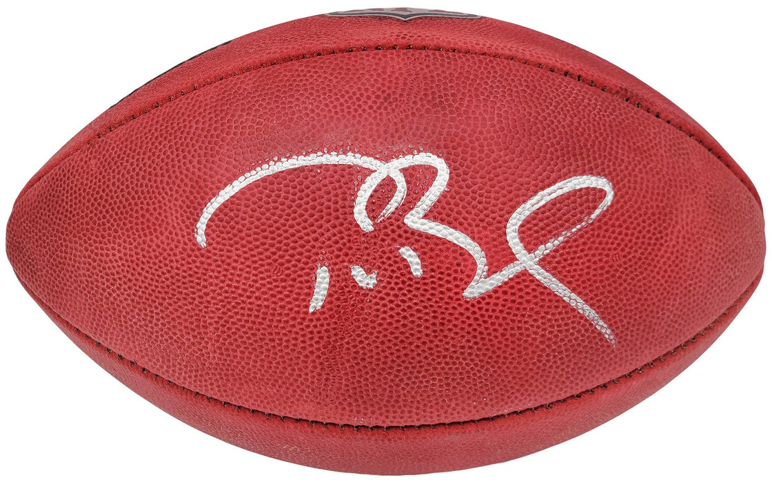 Tom Brady Autographed Official NFL Leather Football Tampa Bay Buccaneers Fanatics Holo Stock #202346 - RSA