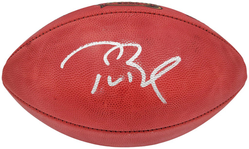 Tom Brady Autographed Official NFL Leather SB XXXVIII Logo Football Tampa Bay Buccaneers Fanatics Holo Stock #202364 - RSA