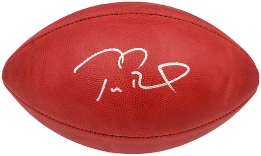 Tom Brady Autographed Official NFL Leather SB LV Logo Football Tampa Bay Buccaneers Fanatics Holo Stock #202368 - RSA
