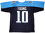 Tennessee Titans Vince Young Autographed Blue Jersey JSA Stock #202303 - RSA
