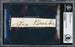 George Burke Autographed .75x3 Cut MLB Photographer Died In 1951 Beckett BAS #14066534 - RSA