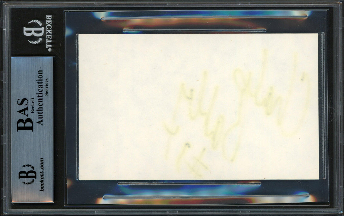 Charles Barkley Autographed 3x5 Index Card Philadelphia 76ers Vintage Signature Beckett BAS #14066543 - RSA