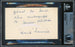 Hank Severeid Autographed 3x5 Index Card New York Yankees "To Gerald" Beckett BAS #14066620 - RSA