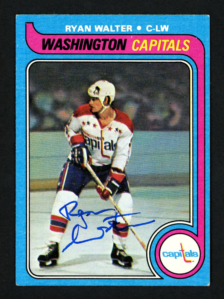 Ryan Walter Autographed 1979-80 Topps Rookie Card #236 Washington Capitals SKU #154354 - RSA