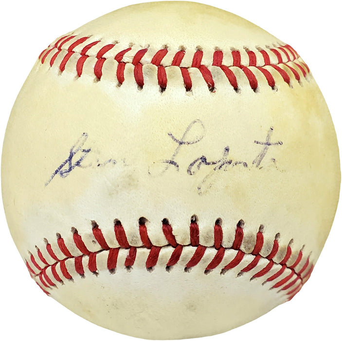 Stan Lopata Autographed Official Feeney National Baseball Philadelphia Phillies, Milwaukee Braves Beckett BAS #V68065 - RSA