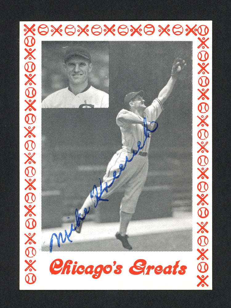 Mike Kreevich Autographed 1976 Chicago's Greats Card Chicago White Sox SKU #165794 - RSA