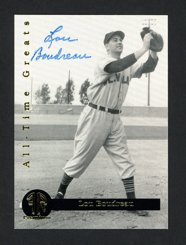 Lou Boudreau Autographed 1994 Front Row Card #1 Cleveland Indians SKU #160074 - RSA