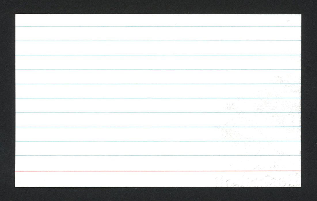 Terry Dischinger Autographed 3x5 Index Card Detroit Pistons SKU #165014 - RSA