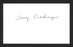 Terry Dischinger Autographed 3x5 Index Card Detroit Pistons SKU #165014 - RSA