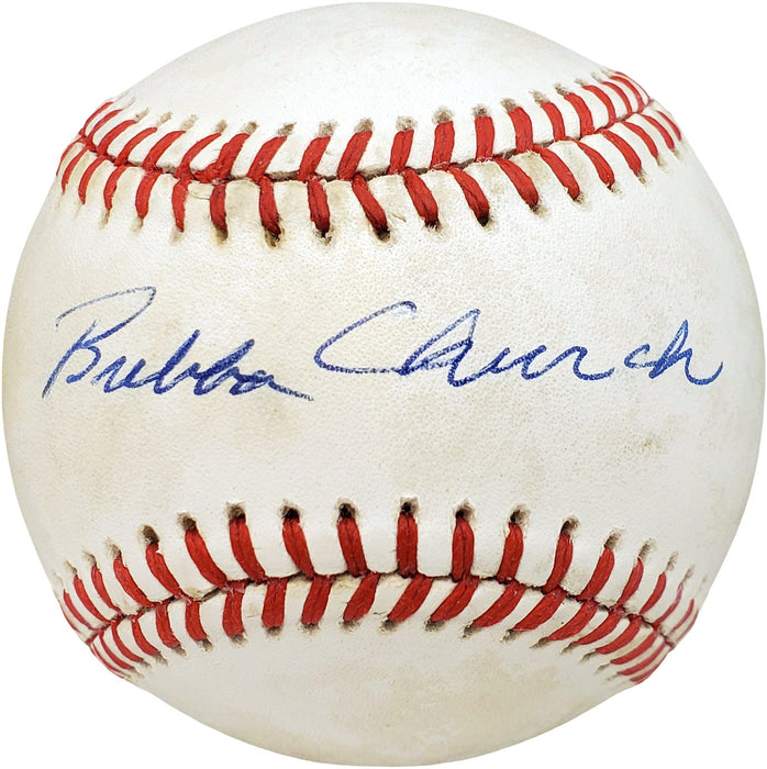 Bubba Church Autographed Official NL Baseball Philadelphia Phillies, Cincinnati Reds Beckett BAS #V68146 - RSA