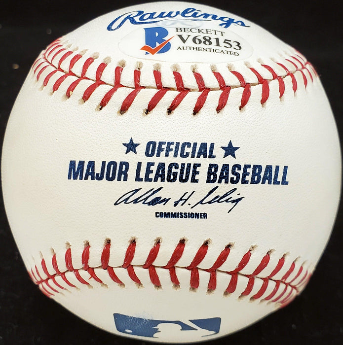 Joe Astroth Autographed Official MLB Baseball Philadelphia A's Beckett BAS #V68153 - RSA