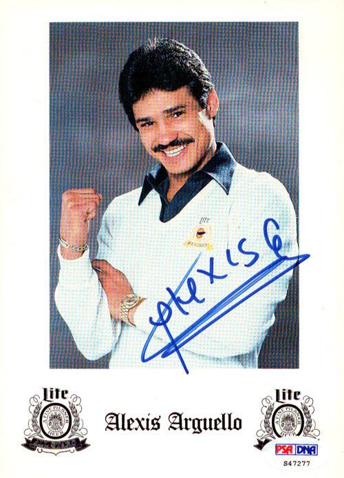 Alexis Arguello Autographed Advertisement PSA/DNA #S47277 - RSA