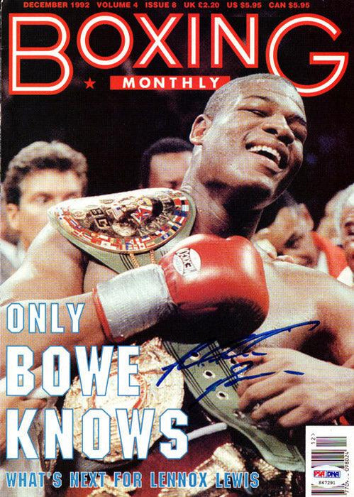 Riddick Bowe Autographed Boxing Monthly Magazine Cover PSA/DNA #S47291 - RSA