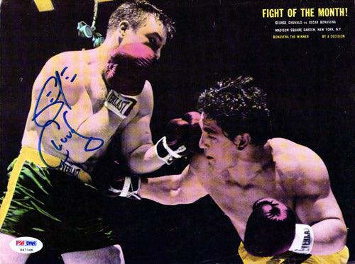 George Chuvalo Autographed Magazine Page Photo PSA/DNA #S47348 - RSA