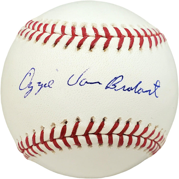 Ozzie Van Brabant Autographed Official MLB Baseball Philadelphia A's Beckett BAS #V68197 - RSA